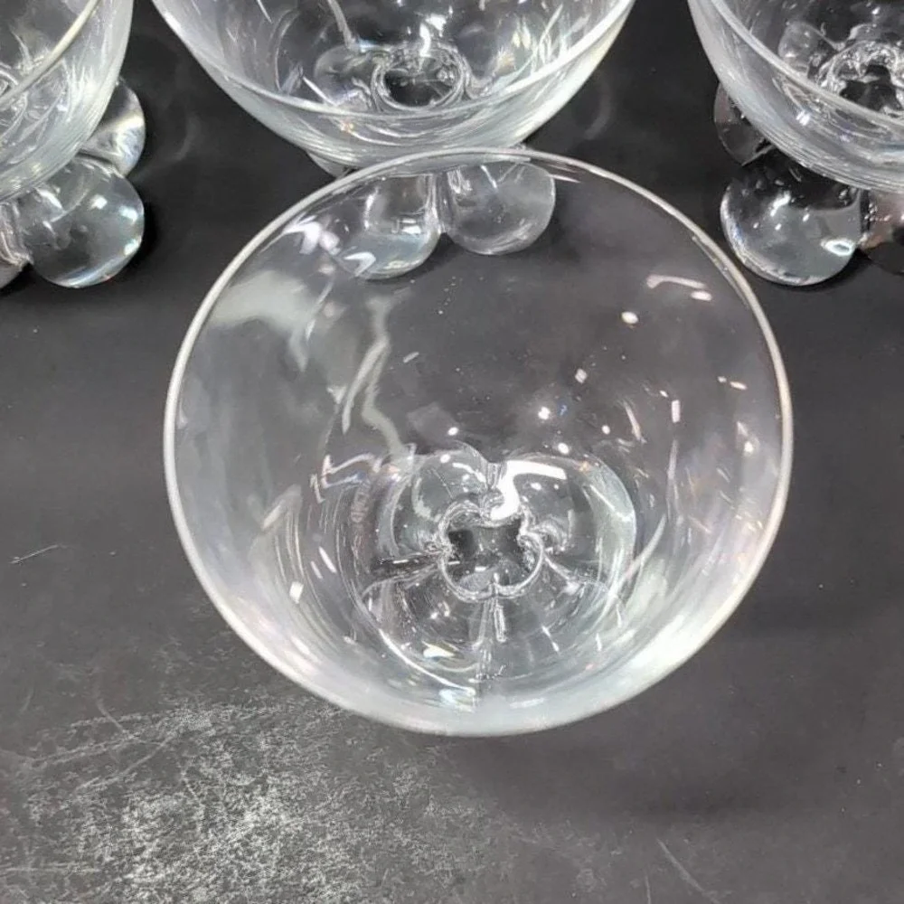 Tiffin Franciscan Du Jour‎ Champagne Coupes, Set of 4, Vintage Sherbet Glasses